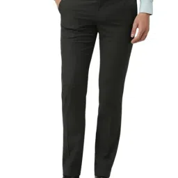 Van Heusen Green Slim fit Solid Trousers-image-73