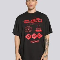 Puma Black Relaxed Fit Printed Sports T-Shirt-picture-43