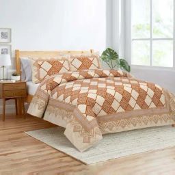 JaipurFabric Canary 180 TC 100% Cotton Geometric Double Bedsheet with 2 Pillow Covers-picture-24