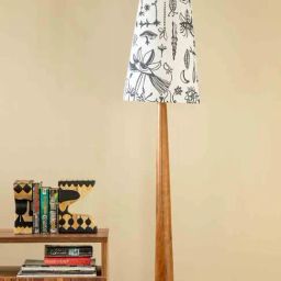 Freedom Tree Printed Multi-Color Acacia Wood Floor Lamp-picture-3