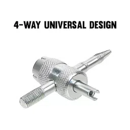 Tirewell TW-5011 Silver 4-in-1 Car Tyre Valve Remover Tool, 4-Way Tire Stem Core Puller for Bike, Cars & Truck image 3