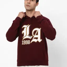 R&B Purple Cotton Regular Fit Printed Hoodie-picture-41