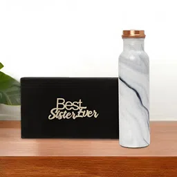 INTERNATIONAL GIFT White Single Copper Solid Water Bottle-image-60