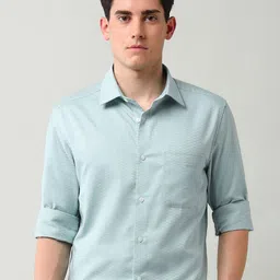AD By Arvind Men Classic Slim Fit Striped Formal Shirt-image-28