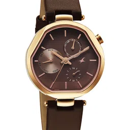 Fastrack Women Tik Tok 5.0 Quartz Brown Shaped Dial Watch - 6319WL01-image-59