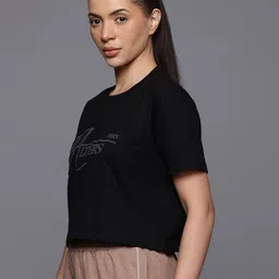 HRX by Hrithik Roshan Typography Print Crop T-shirt image 3