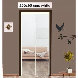 classic mosquito nets Classic Mosquito Net Magnetic Screen Fiberglass Mesh Curtain Patio Door With Full Frame Hook & Loop - White-picture-20