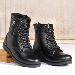 Pine Kids Winter Boots With Zipper Closure - Black-picture-14