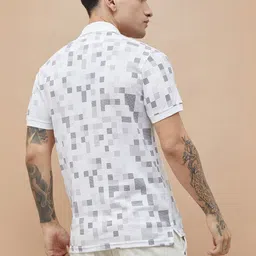 Fame Forever by Lifestyle Abstract Printed Polo Collar Cotton T-shirt image 3