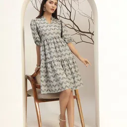 Bani Women Floral Print Fit & Flare Dress-picture-38