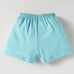 Simply Sinker Knit Knee Length Shorts with Racer Print Pack of 3 - Blue Yellow Red image 3