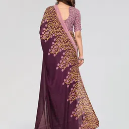 Moda Rapido Floral Half and Half Saree image 5