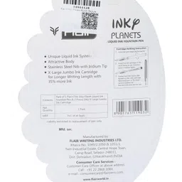 Flair Inky Planets Blister Fountain Pen - Multicolor image 4