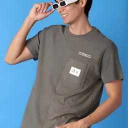 V-Mart Men Typography Printed Round Neck Cotton T-shirt-picture-30