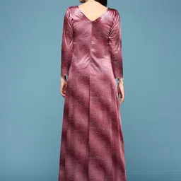 SHOWOFF V-Neck Velvet Fit and Flare Maxi Dress image 5