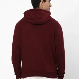 R&B Purple Cotton Regular Fit Printed Hoodie image 2