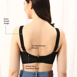 Clovia Black T-Shirt Bra image 2