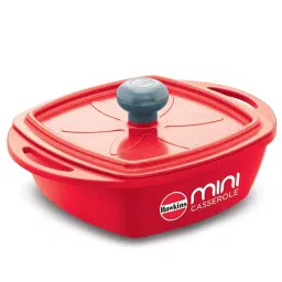 Hawkins Red Aluminium Square Series Die-Cast Mini Casserole With Lid (Mcsr75) (0.75 L) image 1