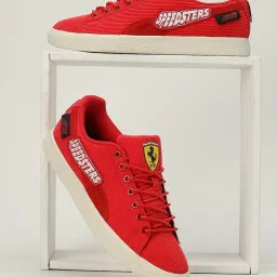 Puma Men's Scuderia Ferrari Clyde Red Casual Sneakers image 1