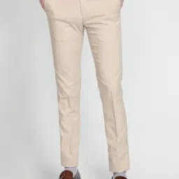 Arrow Beige Regular Fit Trousers image 1