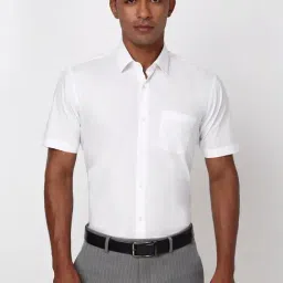 Peter England White Cotton Regular Fit Shirt-picture-40