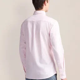U.S. Polo Assn. Pink Cotton Slim Fit Shirt image 2