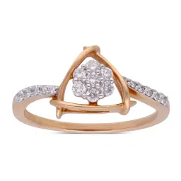 C. Krishniah Chetty Group Diamond 18k (750) Yellow Gold Ring for Women image 2