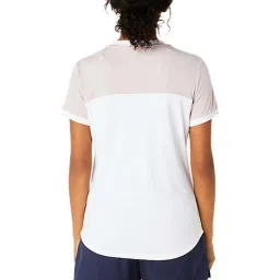 Asics White Color-Block Sports T-Shirt image 2
