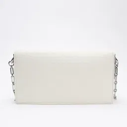 CALVIN KLEIN Chalk Textured Medium Shoulder Bag image 2