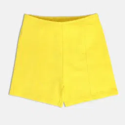 MINIKLUB Kids Yellow Solid Shorts image 3