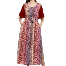 PATRORNA Multicolor Printed Nighty image 1