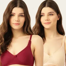 Lady Lyka Multicolor Non Wired Non Padded T-Shirt Bra (Pack Of 2)-picture-25