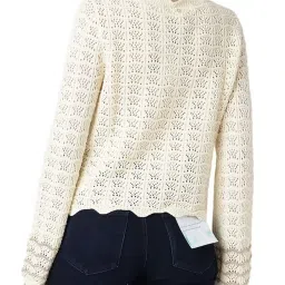 Guess Cream White Self LS Ines Regular Fit Sweater image 2