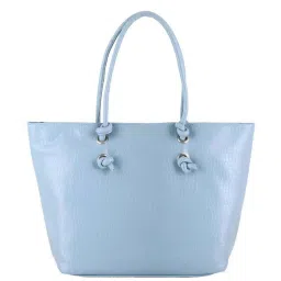 Toteteca Blue Textured Medium Tote Handbag image 1