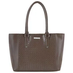 Toteteca Beige Textured Medium Tote Handbag image 1