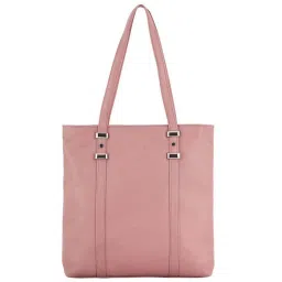 Toteteca Pink Solid Medium Tote Handbag image 1