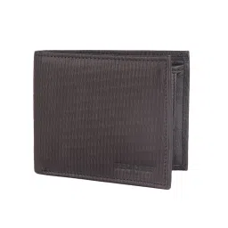 Red Chief Black Leather Bi-Fold Wallet for Men image 1