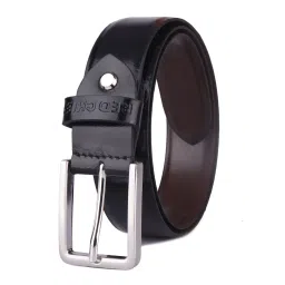 Red Chief Black Leather Formal Belt For Men image 1