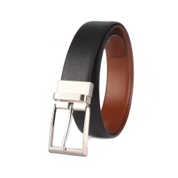 Red Chief Tan & Black Leather Reversible Formal Belt For Men image 1