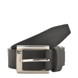 Woodland Grey Formal Leather Belt for Men-image-7