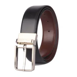 Red Chief Black & Brown Leather Reversible Formal Belt For Men image 1