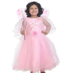 Ahhaaaa Kids Pink Cotton Embroidered Dress-picture-13