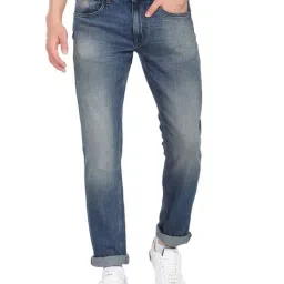 U.S. Polo Assn. Blue Cotton Slim Fit Jeans-picture-36