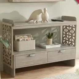 ellementry Bruno Brown Mango Wood Writing Desk Console-picture-38