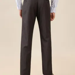 Park Avenue Dark Grey Polyviscose Slim Fit Formal Trosuers image 2