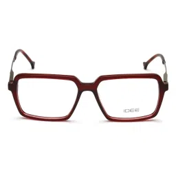 IDEE Maroon Square Eye Frames for Men image 2