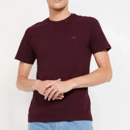 Fame Forever by Lifestyle Maroon Cotton Regular Fit T-Shirt-picture-17