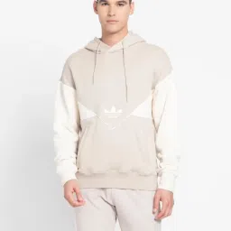 Adidas Originals Light Brown Regular Fit Printed Hooded Sweatshirt image 1