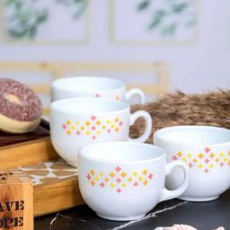 Cello White Opalware Cup (0.16 L) - Set of 6-picture-33