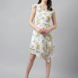 Latin Quarters Multicolor Floral Print High Low Dress image 1